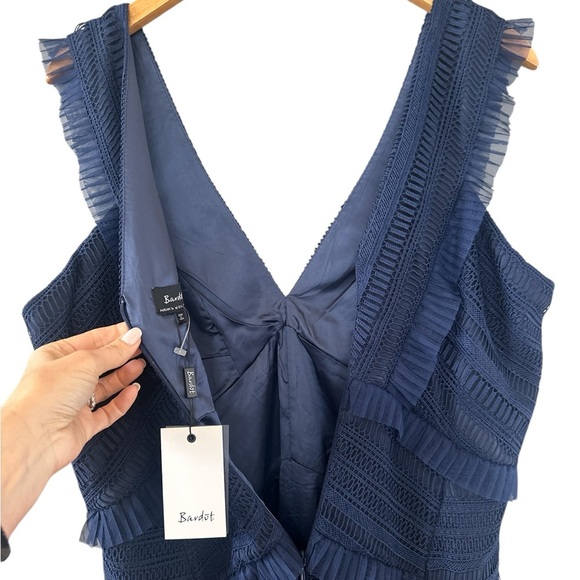 Bardot Kristen Ruffle Lace Sheath Dress - Picture 9 of 13